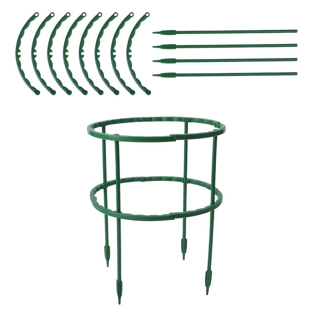 For Bushy Plants For Tomato Plants Climbing Trellis Plant Stakes 12 Pcs Support Garden Half Round Plastic Stand Cage