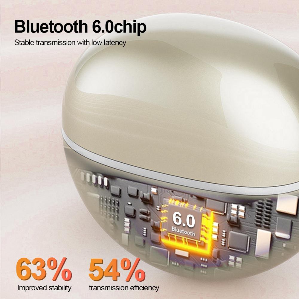 Wireless Bluetooth 5.4 Earphones Ear Clip On Headphones Waterproof Sport Headsets Noise Reduction HiFi Stereo Earbuds for Smart Phones