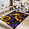 1PC Butterflies Sunflowers Extra Large Non-Slip Floor carpet, Office, family, bedroom, Studio - Large Area RugJ0410