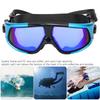 Adult Large Frame Waterproof Antifog Swimming Goggles Electroplate Plain Glass Diving Supply