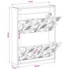 Wall mounted Shoe Cabinet DELFT 71 x 17 x 86 cm Engineered Wood