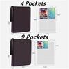 400pcs/900pcs Naruto Card Album Book Folder 4/9 Card Slots Collections Zipper Double Pocket Zipper Card Binder Holder