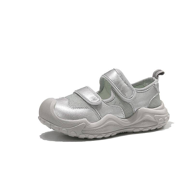 

Children s Sneakers Silver Breathable Mesh Sneakers for Boys and Girls Low-Cut Thin-Soled Children s Baby Shoes Kids Baby Shoes 26(inside 16cm) серебряный