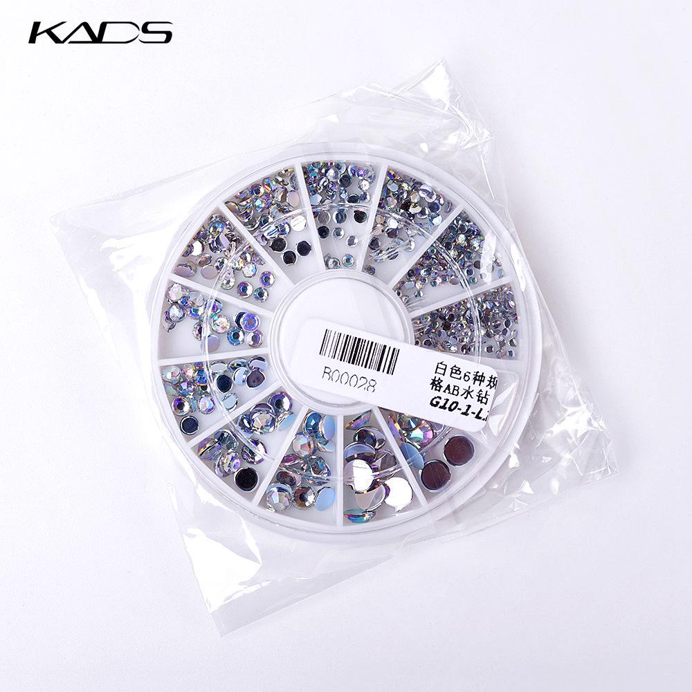 kads AB Round Nail Art Decorations Nail Art Rhinestones for Nails Accessories for Nail Decoration Rhinestone Supplies