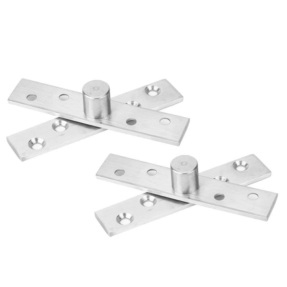 

2 шт. Вращающаяся на 360 градусов петля из нержавеющей стали, вращающаяся дверная петля, длина 95 мм, центральная ось