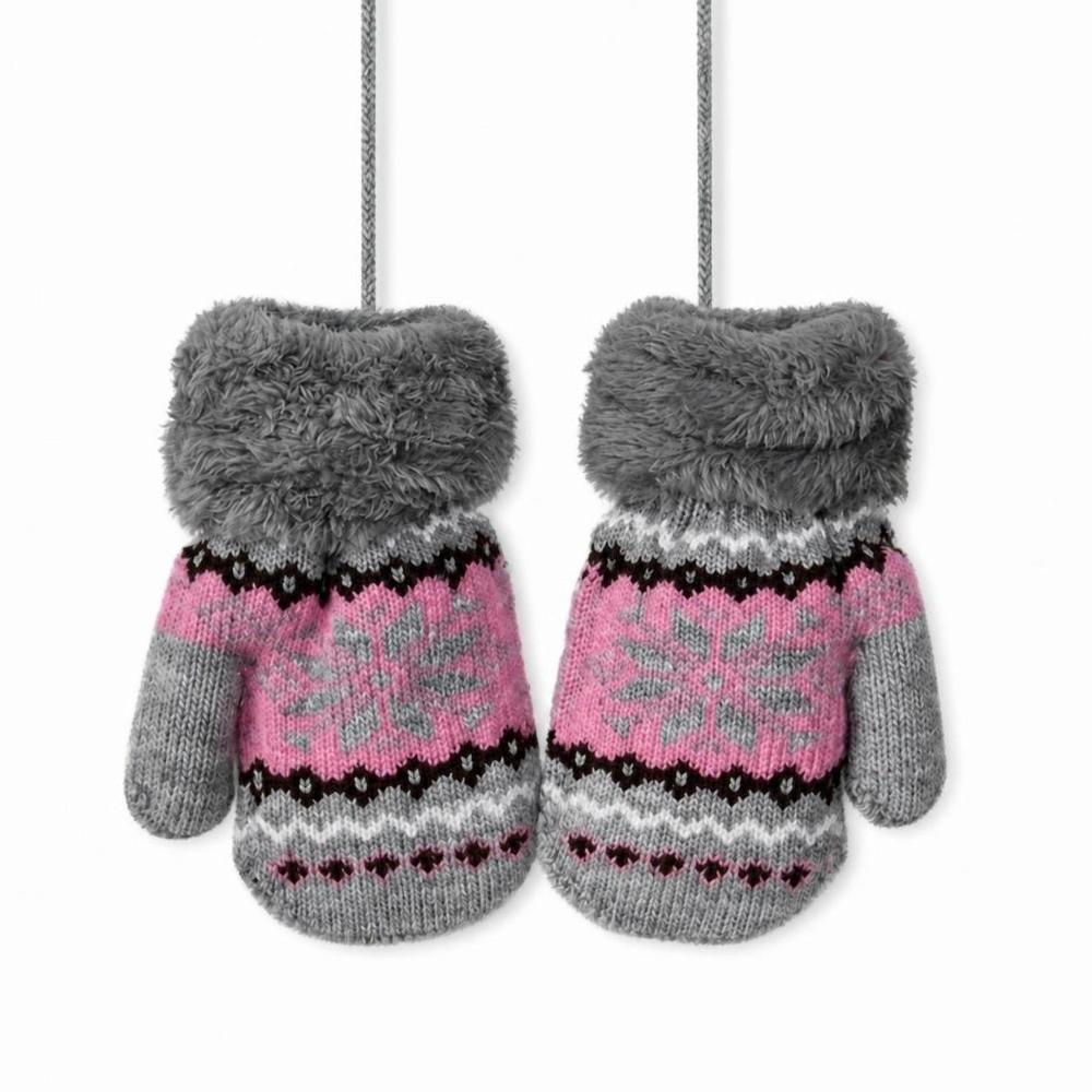 Windproof Kids Winter Gloves Coldproof Baby Gloves Cute Knitted Gloves  Outdoor