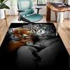 Tiger Stripes Pattern Design Office Rug Chair Mat, Entryway Carpet, Suitable for Front Door, Bedroom, Living Room, Desk, Holiday Gift