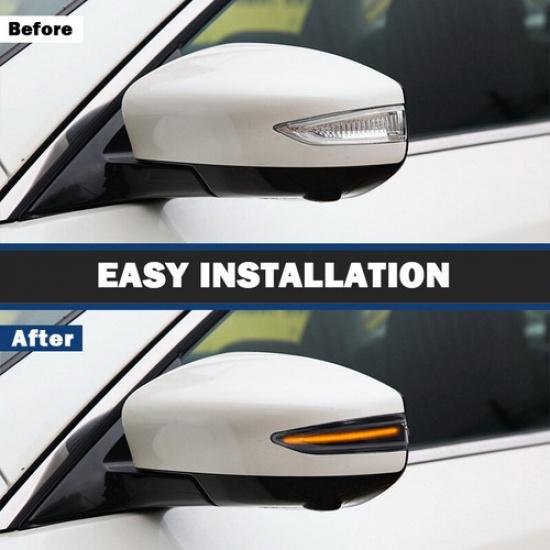 Dynamic Side Mirror Sequential Light For Nissan Altima Teana Sylphy&Sentra 13-19