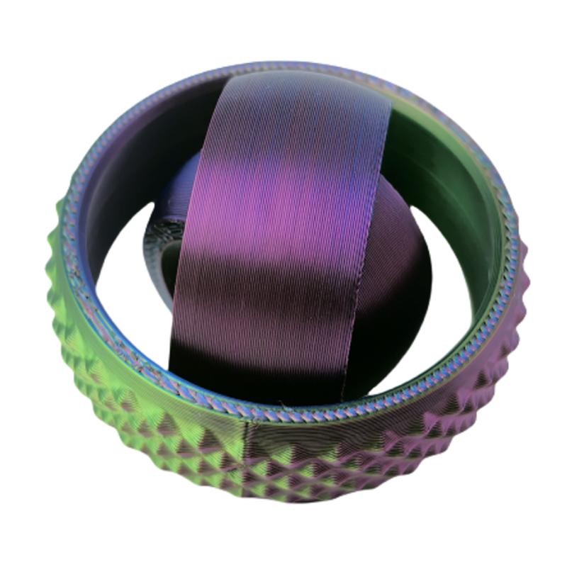 Nieuw 3D Geprint Roterend Bal Speelgoed O-Vormige Universele Vingertop Gyroscoop Zwaartekracht Rotatie Angstverlichting Decompressie Cool Speelgoed