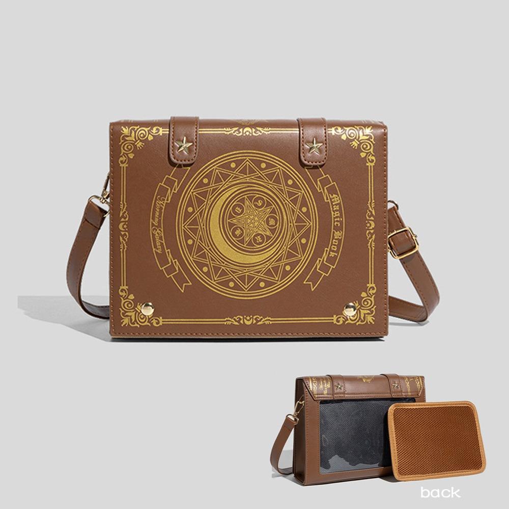 Star Moon Badge Display Shoulder Bag