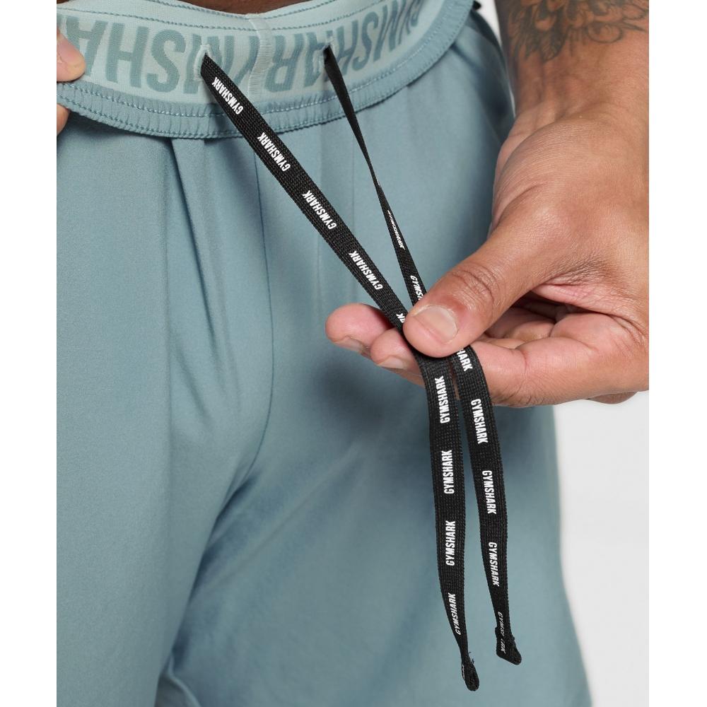 Gymshark Sport 7 Shorts Rest Blue Cool Blue A1b3l Uddc