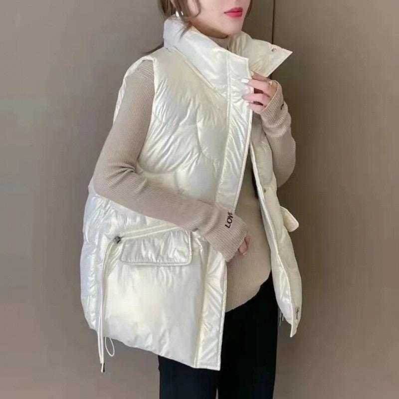 Down Cotton Vest Women's Short Vest