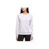 Anta Training Series Letter Round Neck Pullover Sports Long Sleeve Sweatshirt Women Sweatshirt Light-Purple 162447740-1