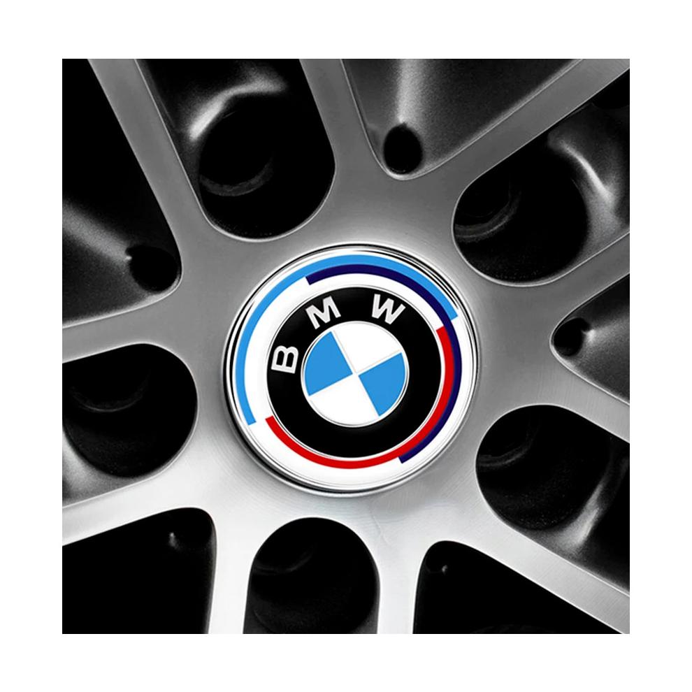4 pièces BMW Cache-moyeux de roue 68mm Emblèmes Badges Convient à tous les modèles