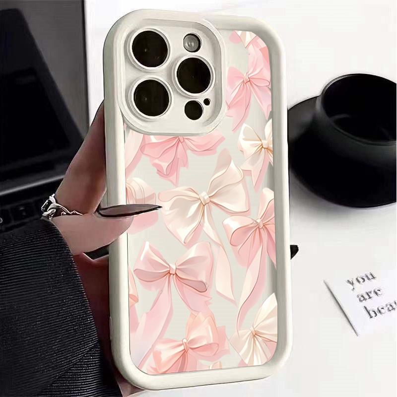 Case For Redmi 15 Note 14 4G 13 12 PRO 5G Plus 10 8 9 11S 13C 14C 12C 12 13 A5 A3 10C Cover Bow Cute Silicone