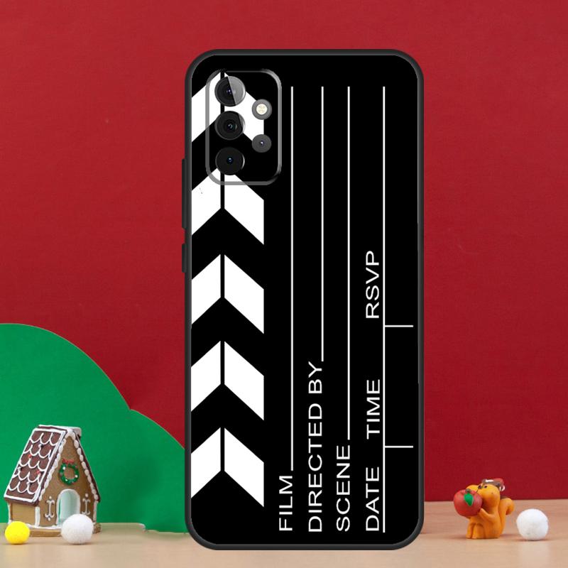 Film Movie Maker Clapperboard Take Case For Samsung Galaxy A56 A33 A13 A36 A23 A52 A32 A12 A54 A34 A14 A16 A53 A15 A35 A55 A17