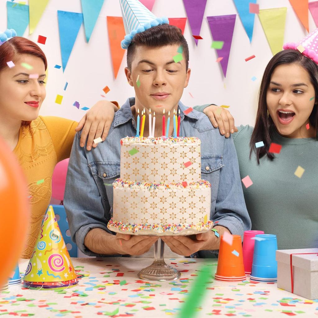 6PCS Cake Stencils Decorating Buttercream, for Cake Decorating, Floral Hollow Lace & Templates for Wedding & Birthday Decor (Style B)