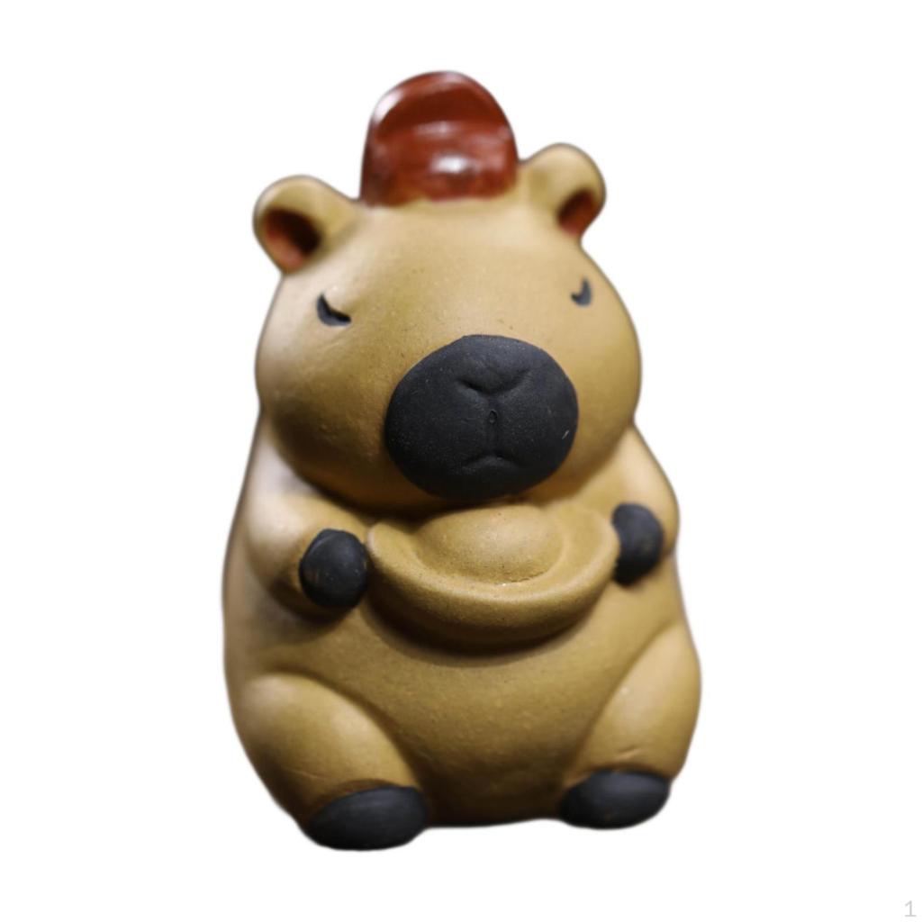 Capybara Figurine for Tea Decoration