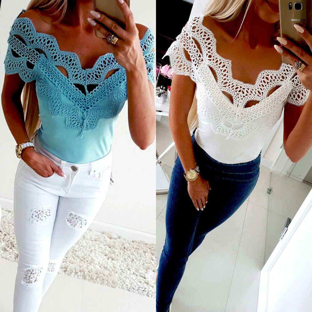 Premium Quality Women Short Sleeve Lace T Shirts For Effortless Summer Style
