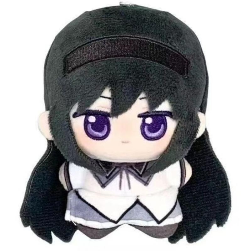 Puella Magi Madoka Magica 10cm Plush Doll Madoka Kaname Homura Akemi Mini Cotton Toy Anime Character Stuffed Pendant Collectible Gift for Anime Fans