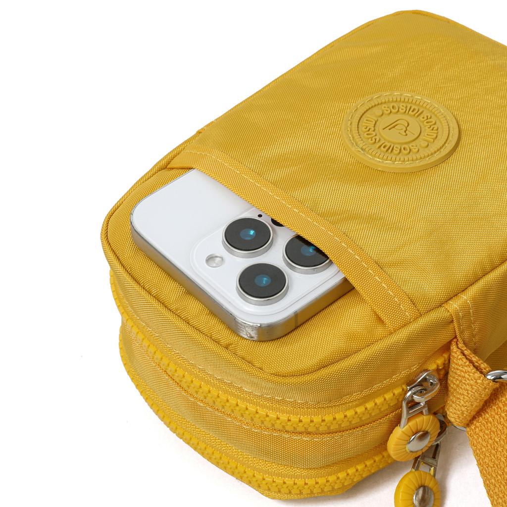 Solid Color Mobile Phone Bag Women's Crossbody Bag Coin Purse