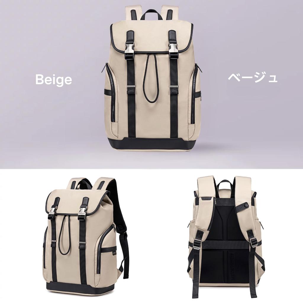 Business Large Water PC A4 College Flap Beige [YCD] Men's Backpack, Stylish, Popular, Casual, Backpack, Capacity, Waterproof, Lightweight, Backpack,