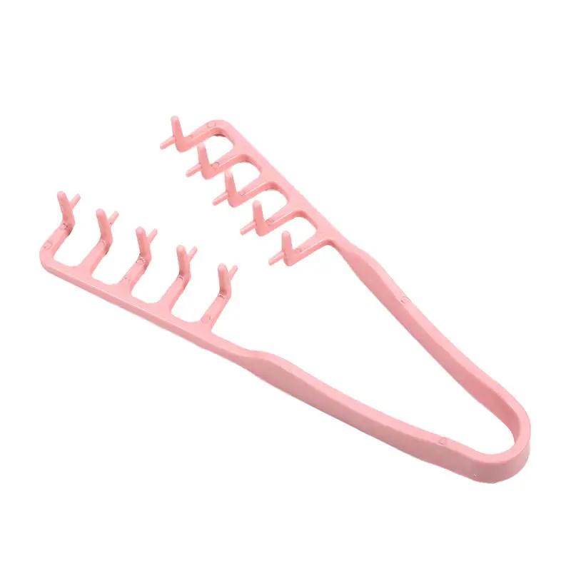 

Fluffy Texture Styling Comb Volumizing Wide-Tooth Hairbrush Curling Tools Fluffy Roots Hair Seam Cover Bangs Hairdressin2028 рожевий