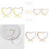 Creative Heart Earrings In Various Colors Simple And Stylish For Any Occasion Or Gifting