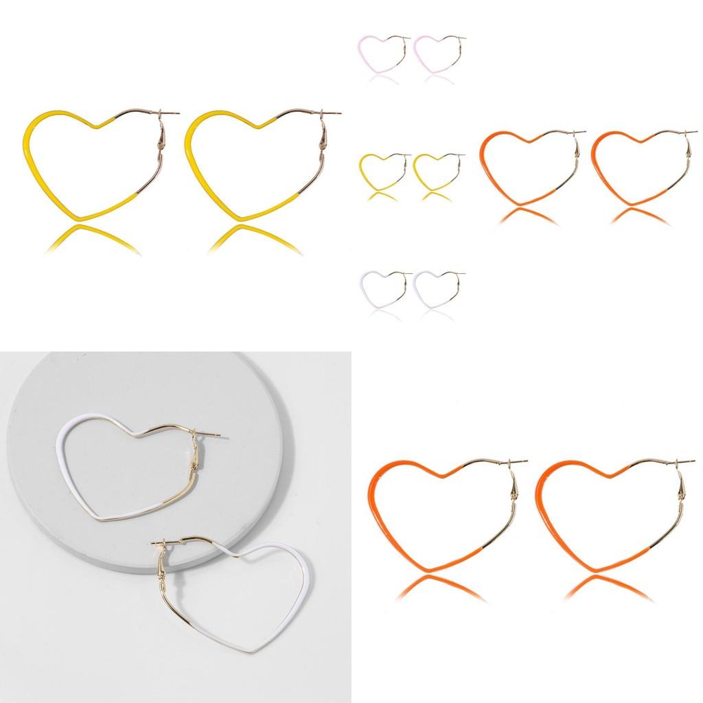 Creative Heart Earrings In Various Colors Simple And Stylish For Any Occasion Or Gifting