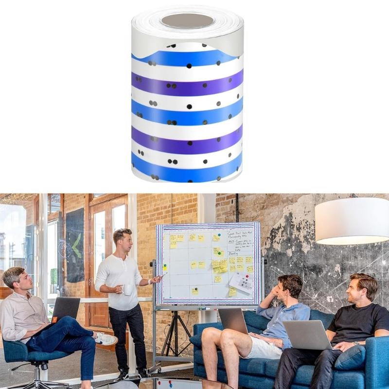 10m Bulletin Board Borders Colorful Dots Border Trim Decorative Sticker Bulletin Border Trim for Classroom Decorations