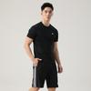 adidas Quick-Drying Breathable Solid Color Short Sleeve Versatile Shorts Casual Sports Suit Men Set KC3741+S21ATMSH2T-BW