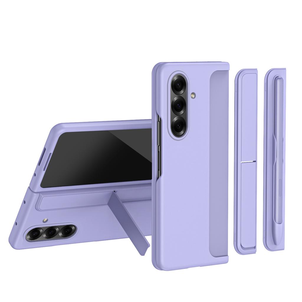 Skin-Friendly with Removable Pen Slot Kickstand Holder Shockproof Hard Cover for Samsung Galaxy Z Fold 8 Ultra 7 6 5 4 3 5G Case