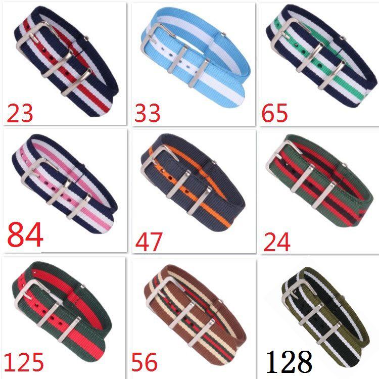 Correa de Reloj de Moda de Lona de Nailon Rojo de 16 mm - Brazalete de Reloj de Joyería Tejido