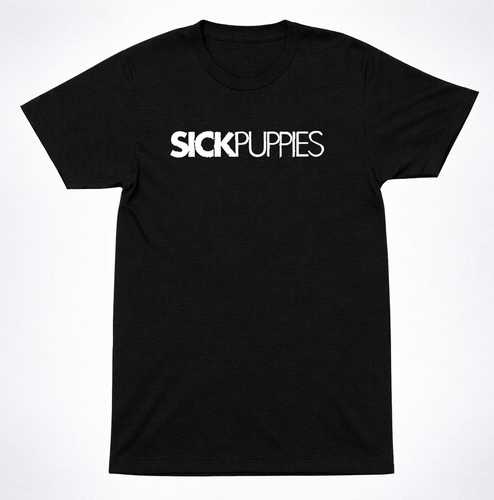 Sick Puppies Text Logo T-Shirt Alternative Rock Post-Grunge Band Tee XL