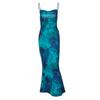 GMXIA Moda Donna Estate Primavera Abiti Casual Senza Maniche con Bretelle Stampa Colore Solido