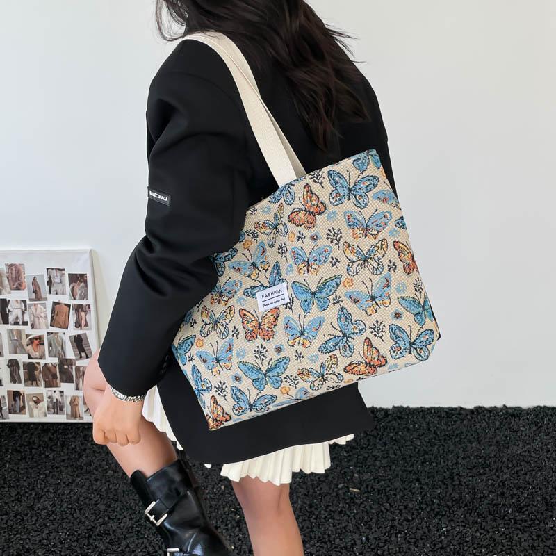 Yogodlns Stilvolle Lässige Tragetasche für Damen Böhmischer Ethnischer Stil Umhängetasche für den Täglichen Weg zur Arbeit Shopper Handtasche für Büroangestellte