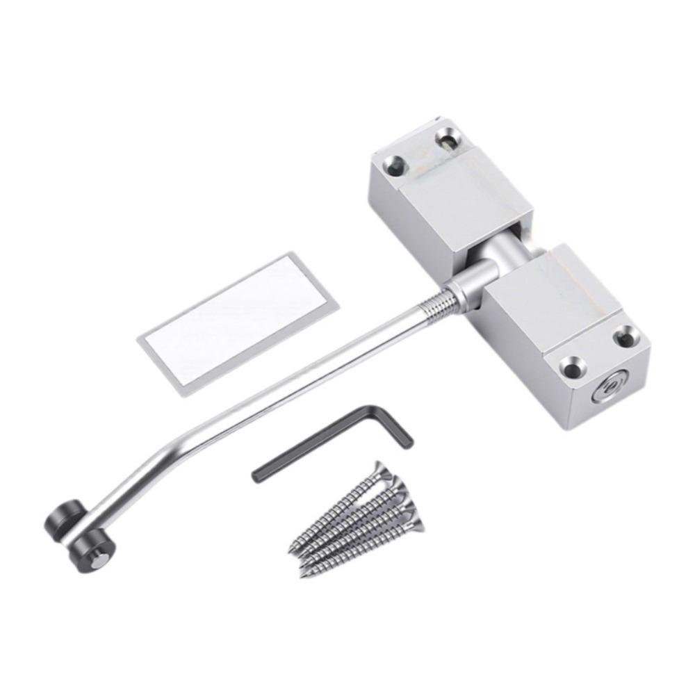 Aluminum Zinc Zinc Alloy Door Closing Device Adjustable Speed Spring Tension Door Closer  Security Doors