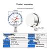 Hongqi YTN-60BF Stainless Steel Shock-Resistant Pressure Gauge