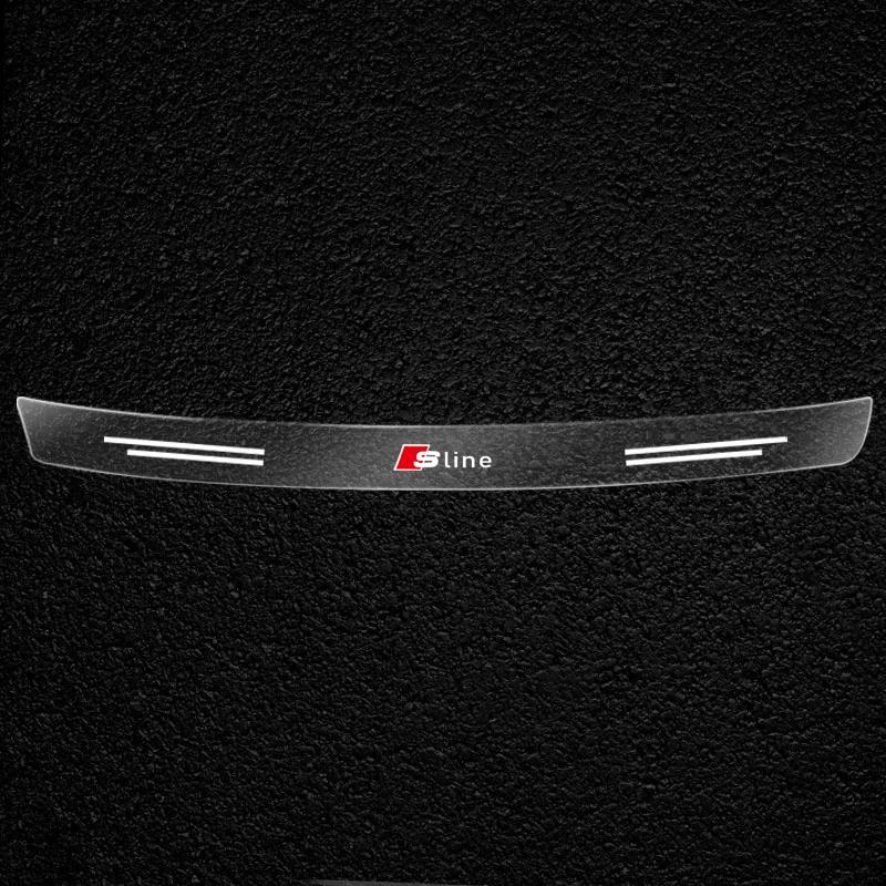 Průhledná ochranná nálepka na znak kufru auta pro Audi A3 A6 Q3 B5 B6 B7 B8 B9 Q7 8P 8V 8L A5 A4 C6 C5 C7 4F A1 A7 A8 Q2 Q5 RS3
