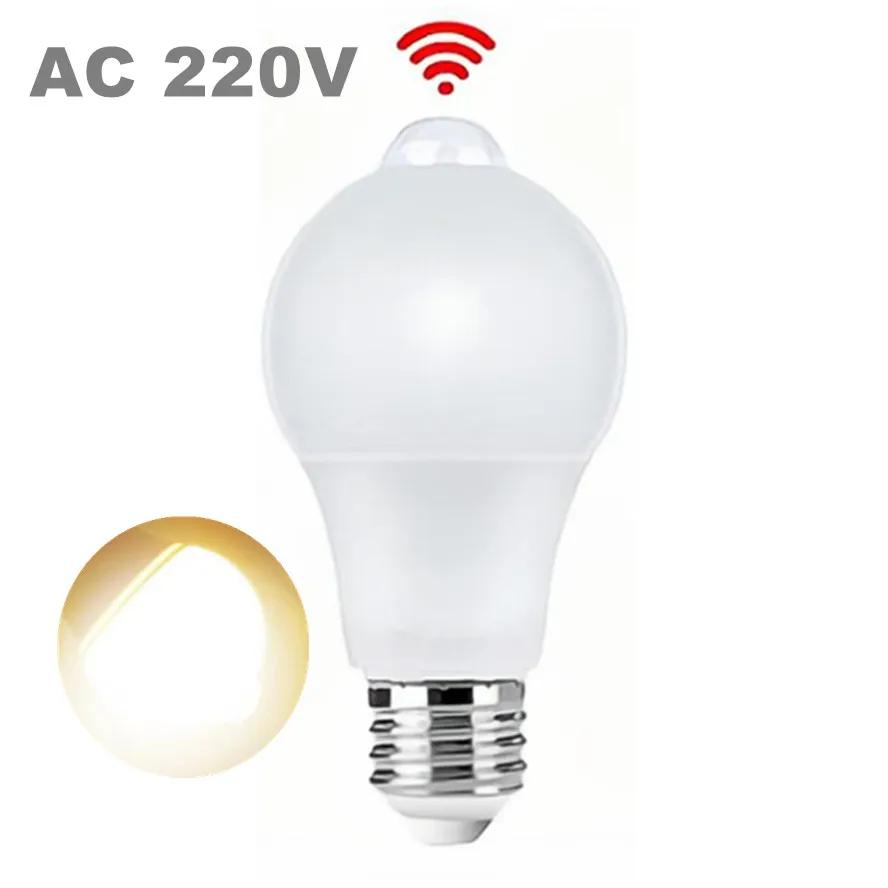 PIR Bewegungssensor Lampe E27 LED-Birne AC 85-265V 12W 15W 18W 20W mit Bewegungssensor Infrarotstrahlung Bewegungsmelder Glühbirne