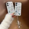 For iPhone 16 Case Guitar Bicycle 3D Epoxy Design Phone Back Cover with Strap