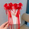 Chinese Style Children's New Year Kawaii Hair Clips Cheongsam Hanfu Hair Accessories Cosplay Hair Ball Hair Clip