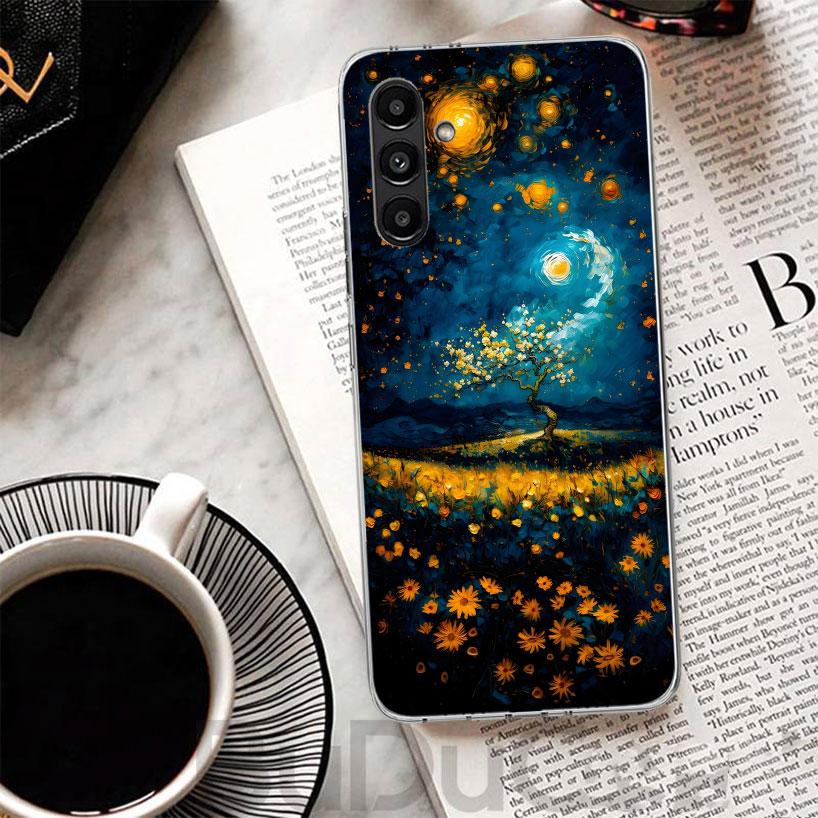 Starry Night Van Gogh Art Phone Case For Samsung A17 A16 A26 A36 A56 A15 A14 A13 A55 A54 A53 A35 A34 A33 A25 A24 A23 A05S A04S A