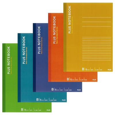 Plus Notebook 30 Sheets 5 Books 5 Colors Included Semi-B5 (No. 6) B-ruled NO-003BS-5CP 76-732