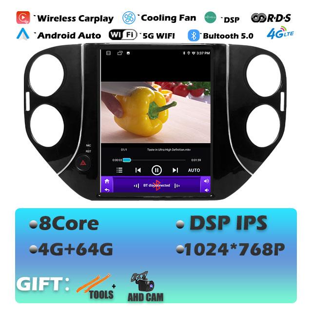 IPS For Volkswagen Tiguan 1NF  2007 -2016 Android 14 Car Radio Multimedia Video Player Navigaion Head Unit Stereo 2Din Audio
