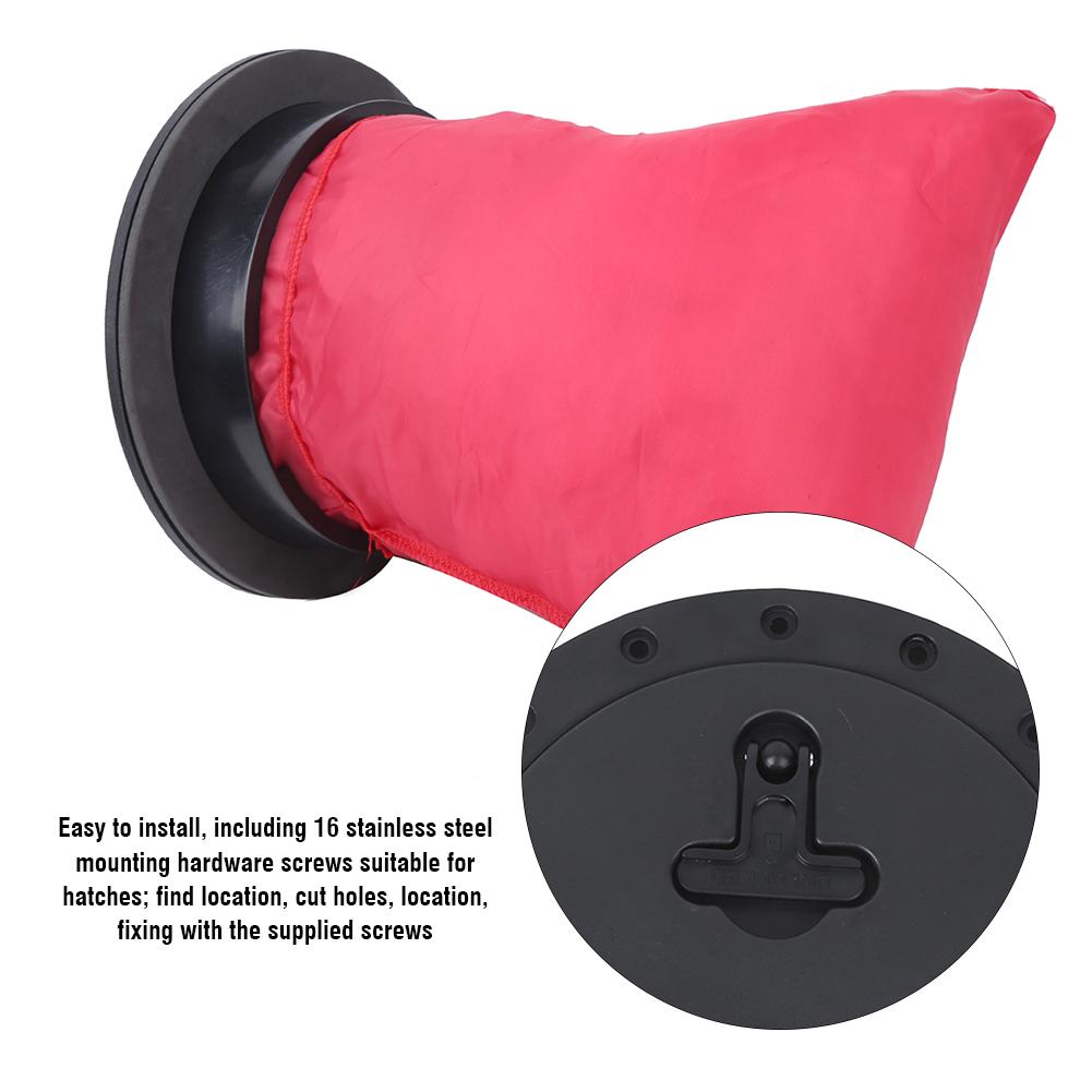 9IN Standard Round Canoeing Compartment Cover Kit ABS Plastic Access Cover Fishing Boat Accessory KK A51