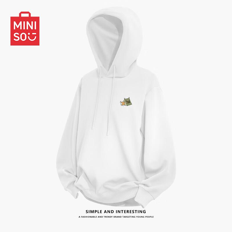 MINISO Men's Heavyweight Oversized Hooded Sweatshirt