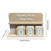 3D Book Read Counter Bookshelf Decoration Books Read This Year Counter Best Gifts for Readers Teachers Student