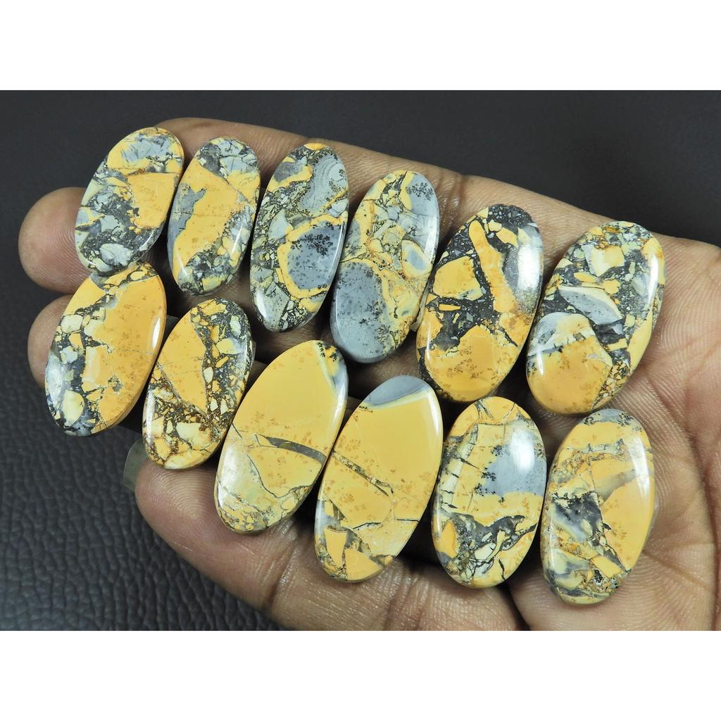 14X26-15X28MM Natural Maligano Jasper Oval Cabochon Loose Gemstone 6Pair Lot C-3954