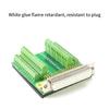 DB50 50Pin Female Male Connector DB50 50Pin Terminal Adapter Terminal Board Adapter Module with Screw Fastening
